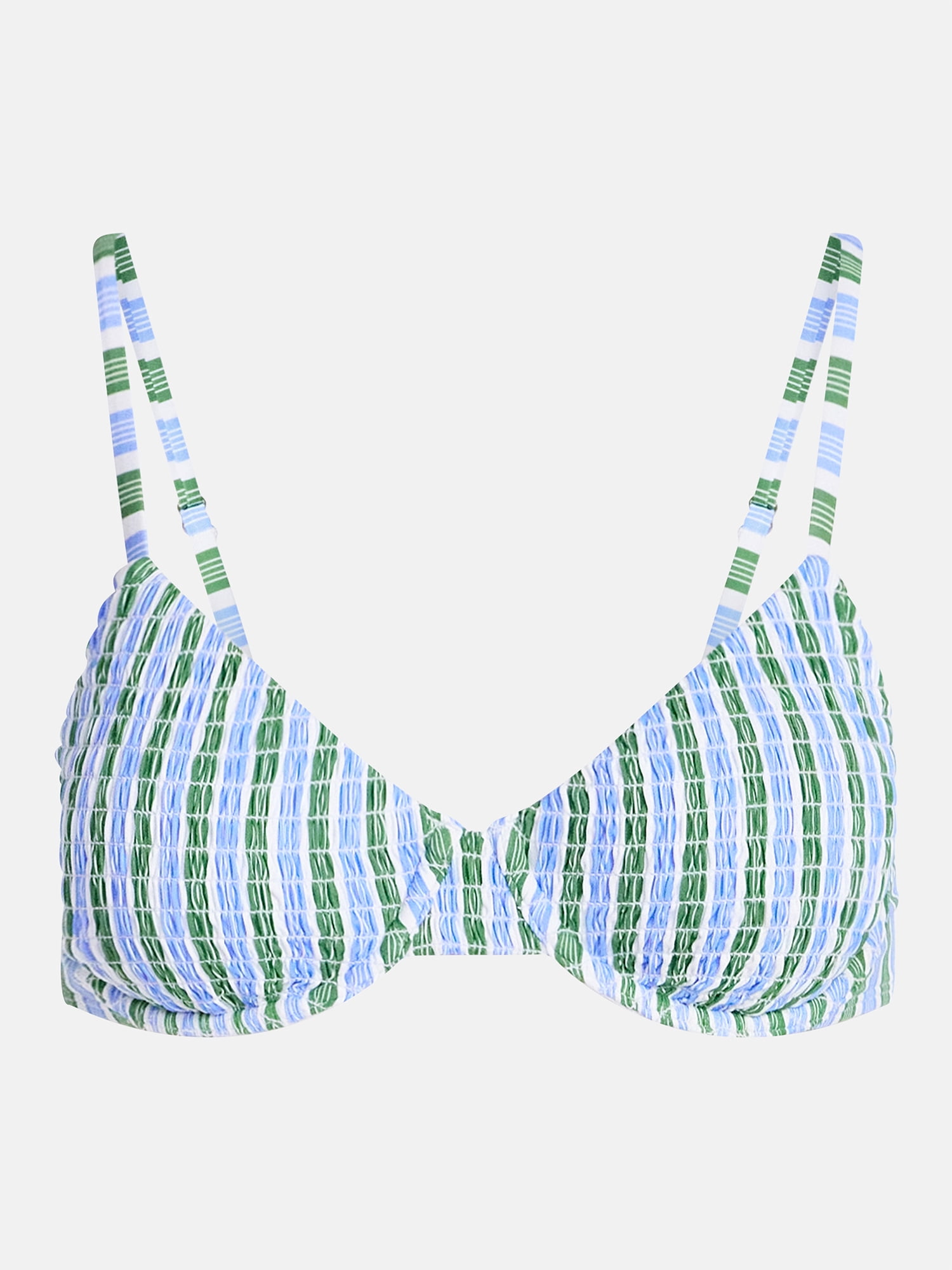 Free Assembly Women's Smocked Demi Underwire Bikini Top, Sizes XS-XL