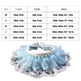 thumbnail image 4 of Methold Accesorios para mascotas gato perro lindo encaje para princesas Saliva toalla mascota Bandana disfraz perro babero bufanda babero perro Ropa para mascotas encaje azul, 3-6 gatitos S, 4 of 6