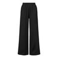 thumbnail image 6 of Nugftut Sweatpants for Women Wide Leg Elastic Waisted Baggy Track Pants Drawstring Casual Lounge Pants with Pockets, 6 of 6