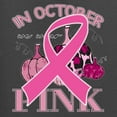 thumbnail image 6 of Wild Bobby In October We Wear Pink Pumpkin Cheetah Print Breast Cancer Awareness Women Graphic Tee, Charcoal, X-Large, 6 of 6
