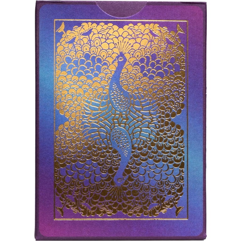 Bicycle, Purple Peacock Playing Cards, Cold Foil Deck - Walmart.com