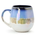 thumbnail image 2 of Meritage Luster 4 Piece 19.6 Ounce Reactive Glaze Stoneware Mug Set in Blue Multi, 2 of 6