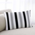 thumbnail image 2 of Farmhouse Stripe Art Throw Pillow Cover, Pillowcase Protectors with Zipper, Breathable Decorative Lumbar Pillow Case Cover, Pillow Shams for Couch Sofa 16x24Inch, 2 of 7