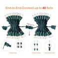 thumbnail image 3 of RESNICE 52ft Mini Clear Christmas Lights 200LED Warm White Connectable Green Wire with Spare Fuses and Bulbs for Outdoor Indoor Holiday Christmas Tree Patio Party Home Decor, 3 of 10