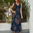 thumbnail image 2 of Paisley Print Vestido Sin Mangas Vestidos Para Mujer, Vestido Suelto De Verano 2025, 2 of 5