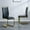 2 Black Chairs Golden Leg, variant on Sumdeal Dining Room Set,63" Modern Faux Marble Dining Table Sets for 6,7 Piece Rectangle Dining Table Set,Table and Chairs,Grey ,Set of 6