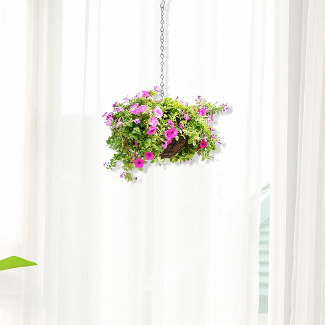 unbranded 4Ud Cadena Resistente Para Colgar Plantas Y Faroles Con De Hierro Plateado