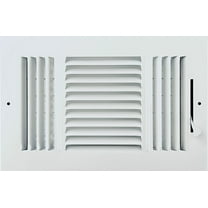 10"x 6" (Duct Opening Size) 3-Way Stamped Face Steel Ceiling/sidewall Air Supply Register - Vent Cover - Actual Outside Dimension 11.75" X 7.75"