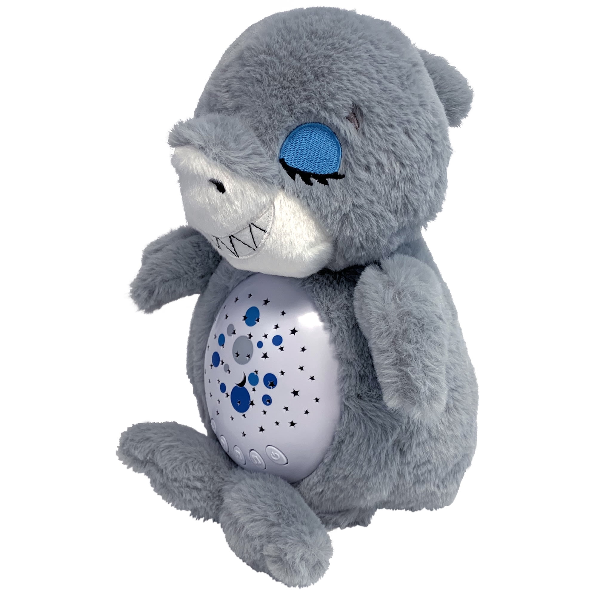 Happy Nappers: Lullabrites Sweet Dreams - Shark - Grey & Blue - Lights & Sounds Animal Plush, Plays 3 Lullabies, Color Changing, Day & Night, Kids