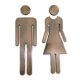 thumbnail image 1 of Toilet Sign 2pcs/set Toilet Men,women Sign 3d Mirror Wall Sticker Door Home Decoration Clear Guidance, 1 of 5