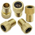 thumbnail image 1 of Brass Presta Valve Adapter (Pack of 5) - Conversion from Presta to Schrader for bicycles, e-bikes, e-scooters and cars - Inflate your tires with a standard pump or air compressor, 1 of 4