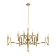 thumbnail image 2 of Tremont 12-Light Chandelier in Riviera Brass, 2 of 7