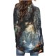 thumbnail image 5 of Cárdigan de manga larga con estampado de Halloween para mujer, chaqueta de poliéster, 5 of 6