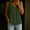 A_ Army Green, variant on Women's Sleeveless V Neck Linen Peplum Tank Top, Full Button Front Curved Hem Casual Summer Vest Black XL