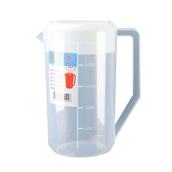 Wzzjkit Plastic Pitcher, Clear Water Pitcher with Lid, Fridge Jug, Shatterproof, Great for Iced Tea, Sangrias, Lemonade, Milk, Large Capacity Tea Pitcher