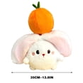 thumbnail image 2 of C Large Persimmon Success Rabbit Plush Toy, 14 Inches Stuffed Doll Fruit Transform, Soft Material Collectible, 2 of 5