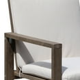 thumbnail image 2 of Neji 24 " Dining Chair Burnt Brown Eucalyptus Wood Frame Thick Cushion, 2 of 7