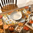 thumbnail image 6 of Sm:)e Cross Thanksgiving Pumpkins Bless This Home Flower Fall Placemats Set of 4, 12x18 Inch, 6 of 6