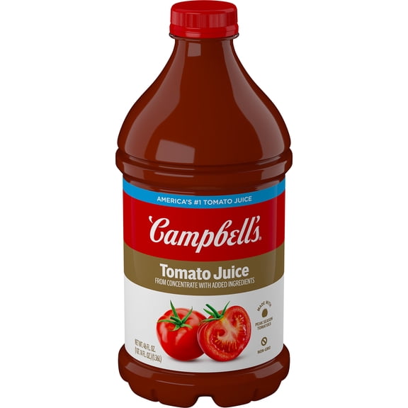 Campbell’s 100% Tomato Juice, 46 fl oz Bottle