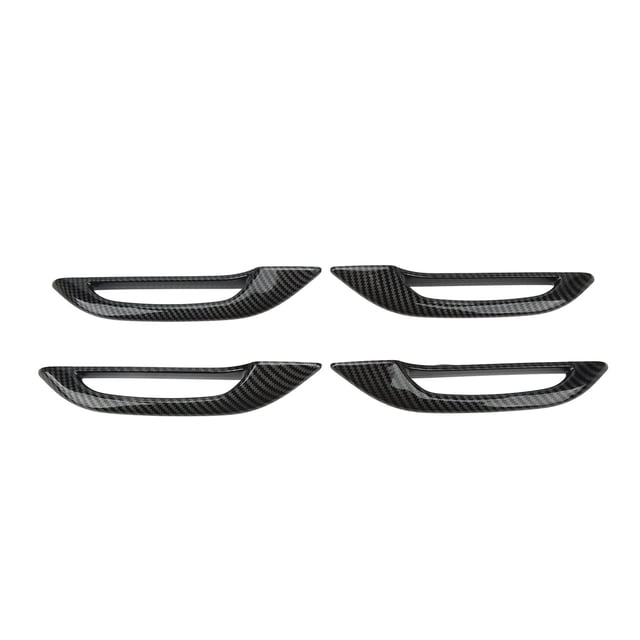 4 piezas de cubierta protectora para manija de puerta de coche, anticongelante, estilo fibra de carbono, de repuesto para Tesla Model 3 Y
