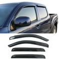 thumbnail image 2 of Ikon Motorsports Compatible with 05-15 Toyota Tacoma Double Cab Acrylic Window Visors Vent Deflector Rain Guard 4Pc Set Outside Mount 2006 2007 2008 2009 2010 2011 2012 2013 2014 2015 2016 2017 2018, 2 of 9