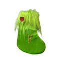 thumbnail image 2 of Honeeladyy Green Monogram Christmas Stocking, 7" Mini Knitted Xmas Stocking, Personalized Embroidery Initial Christmas Stocking, Letter A to Z Xmas Stocking for Family Holiday Xmas Tree Fireplace (F), 2 of 5
