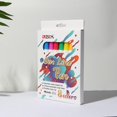 thumbnail image 1 of Bolígrafo de doble línea Belita Amy, iluminador de colores intermitentes, bolígrafo de escritura de metal de dibujo navideño, juego de 8 uds. Afortunado Sencillez, 1 of 2