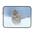thumbnail image 7 of Snow Flakes with Wild Amur Cat 13 inch Portable Laptop Sleeve Compatible with MacBook Air Notebook Computer Case for Men Women College School Students, 7 of 7
