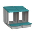 thumbnail image 1 of Caja para gallinas ponedoras, fácil de limpiar, caja nido para gallinas ponedoras de huevos para granjas domésticas avícolas verde, 1 of 8