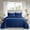 Blue, variant on Moonlight20015 3 Piece Quilt Set Lightweight Microfiber Bedspread Modern Floral Embossing Gray Queen