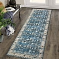 thumbnail image 5 of Haperlare Area Rug Vintage Floral Rug Non-Slip Rugs for Living Room Bedroom Kitchen Dining Room, 2' x 8' Blue Brown, 5 of 7