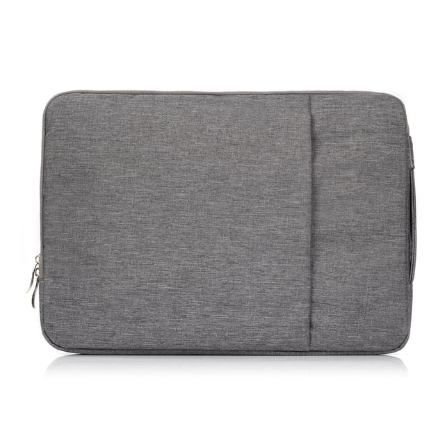 Bolsa de tela vaquera para ordenador portátil de 15 pulgadas, cremallera lavable, protección de Color sólido, reemplazo a prueba de arañazos, Almacenamiento y organización del hogar Gris Bearachild HA072613-02