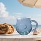 thumbnail image 2 of Naiovety Taza de vidrio marino texturizado con forma de ola para un café relajante en casa o en la oficina. Apta para bebidas frías y Utensilios de cocina, 2 of 6