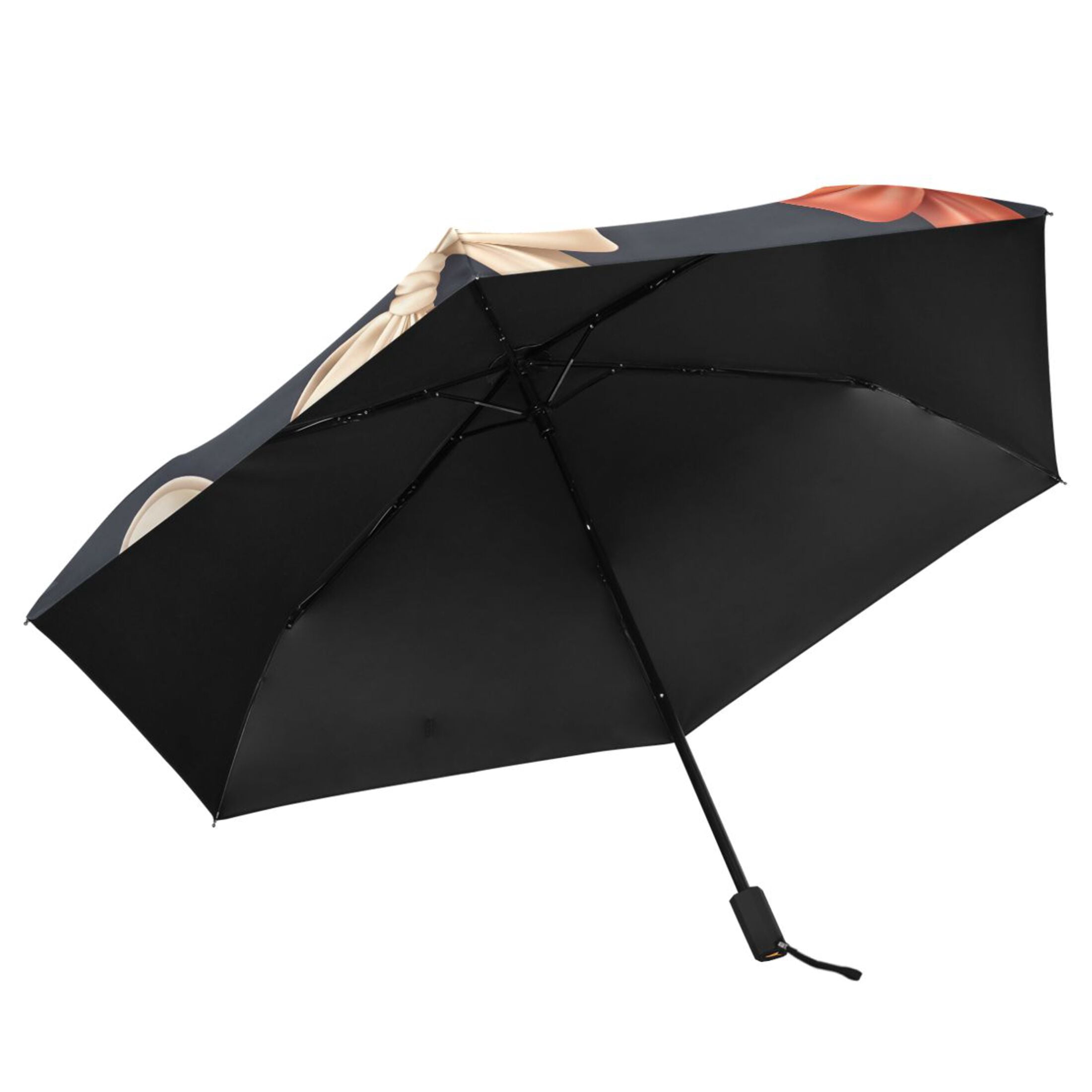 ALAZA Beautiful Bows UPF 50+ Compact Folding Umbrella for Rain Travel Umbrella Packable