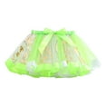 thumbnail image 2 of uublik Girls Mini Skirt Green with Shorts Tutu Dress Up Clothes Tulle Skirt for Birthday Princess Costume Party Size 3T-8, 2 of 5