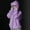 Purple, variant on Hueook Hoodies for Women's Balaclava Hoodie Zip Up Jacket Double Hooded Sweatshirt Hoodie with Mask Wind Coat Sky Blue S