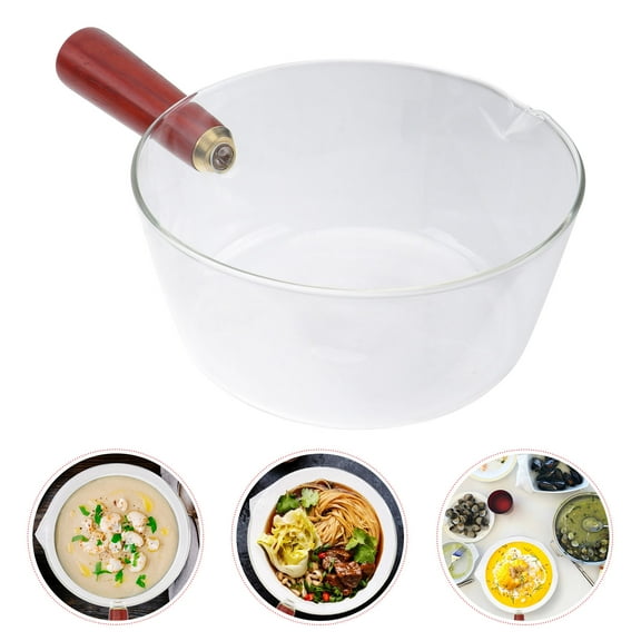 OUNONA Bowls Glass Platter for Oven Salad Food Storage Container