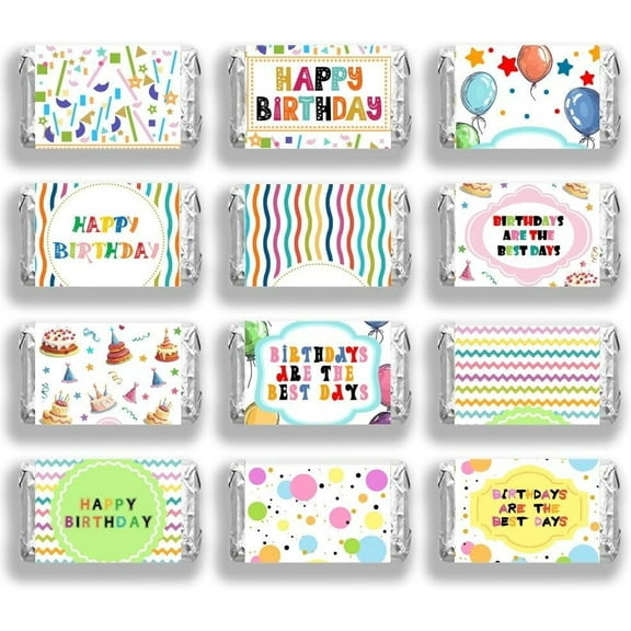 20 sheet Leaf Paper Self Adhesive Mini Candy Bar Wrappers Baby Shower Candy Lable Stickers for Baby Boys Girls Shower Decor Word 116x140mm Paper