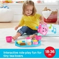 thumbnail image 3 of Fisher-Price Laugh & Learn Sweet Manners Tea Set Interactive Toddler Pretend Play, 11 Pieces, 3 of 7