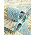 thumbnail image 3 of Unique Loom Outdoor Botanical Collection Area Rug - Gardenia (5' 1" x 8' Rectangle Soft Blue/Olive), 3 of 9
