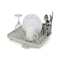 Joseph Joseph Duo Compact Dish Drying Rack with Removable Cutlery Drainer – Small Countertop Dish Rack for Kitchens, Apartments, Dorms & RVs