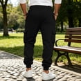 thumbnail image 5 of Yungyresw Fall Joggers Pants For Men Drawstring Waist Warming Tapered Athletic Trousers Soft Comfortable Casual Cargo Pants Black XXXL, 5 of 7