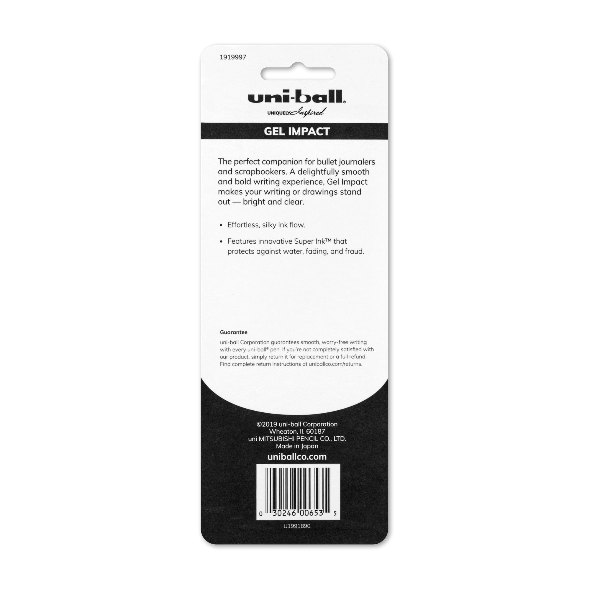 uniball Gel Impact Pens, Bold Point (1.0mm), Assorted Metallic Ink, 3 Count