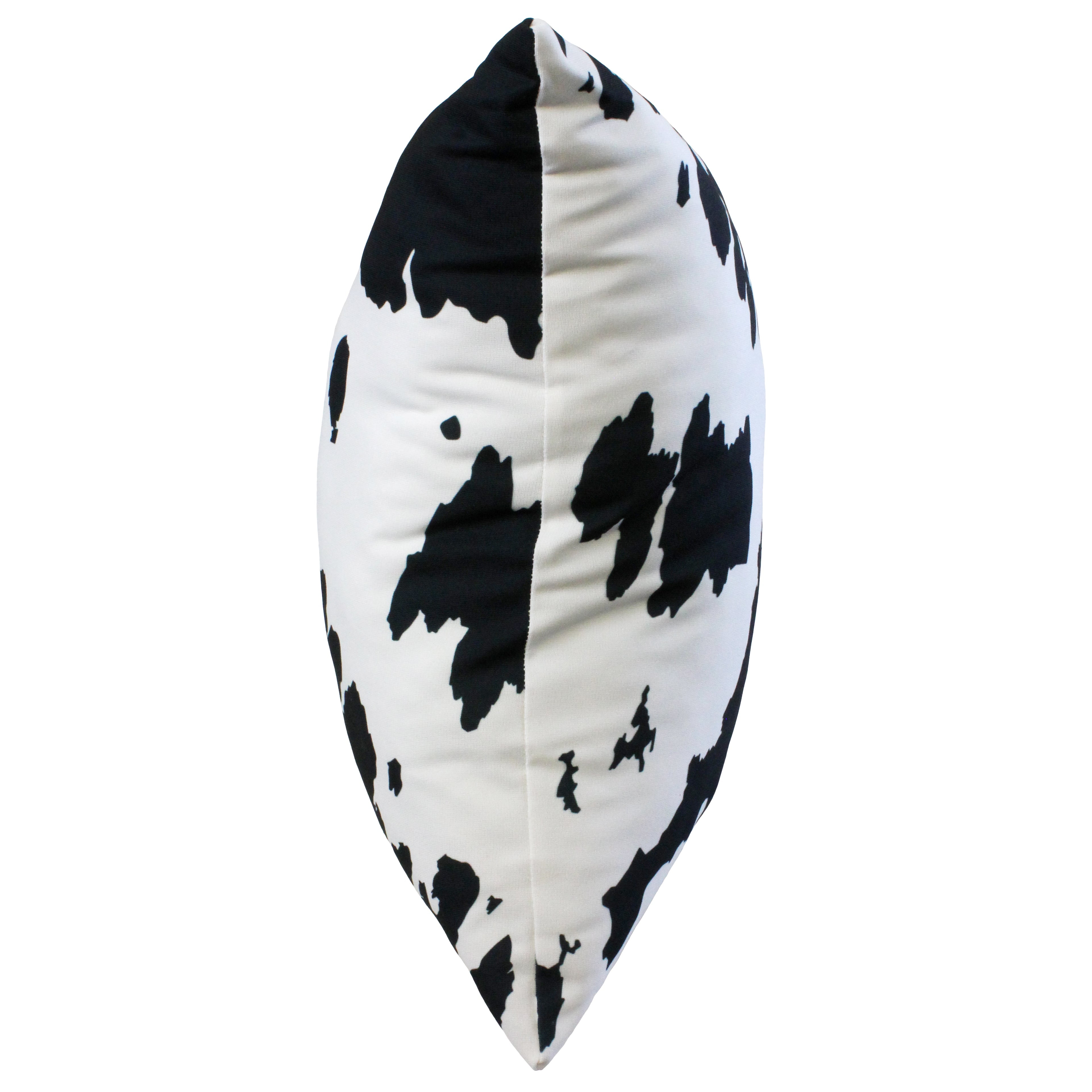 Everything Comfy Cow Print Decorative Throw Pillow, 16x16 Inch, Black,