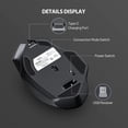thumbnail image 6 of INPHIC Bluetooth Mouse [Upgraded: Battery Level Visible], Rechargeable Wireless Mouse Multi-Device (Tri-Mode:BT 5.0/4.0+2.4Ghz) with Silent,black, 6 of 9