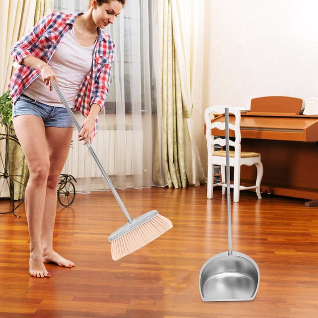 Greenadscape 1 De Escoba Y Recogedor Para Hogar Color Multicolor Con Mango Ergonómico Ligero