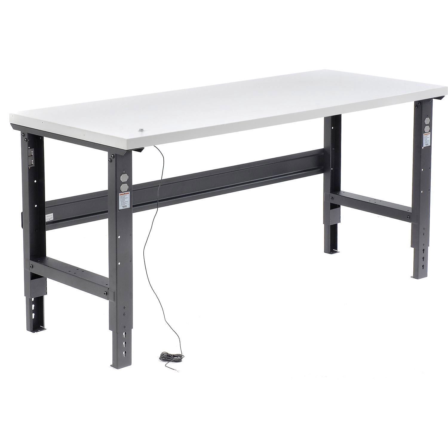 72 x 36 in. Shop Top Safety Edge Workbench with Adjustable Height