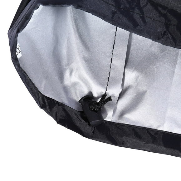 Langgg Rainproof Patio Round Fire Pit Cover Outdoor Waterproof Dustproof UV Protector Grill BBQ Cover