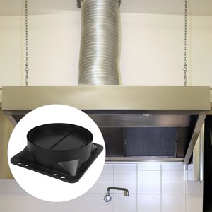 CATIEBYE Backdraft Damper Pièces de hotte de gamme noir ABS Idéal pour les propriétaires et le restaurant cuisine 1Pack