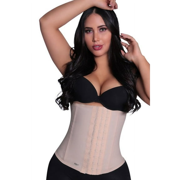 Classic Latex Waist Cincher - Nude - 8